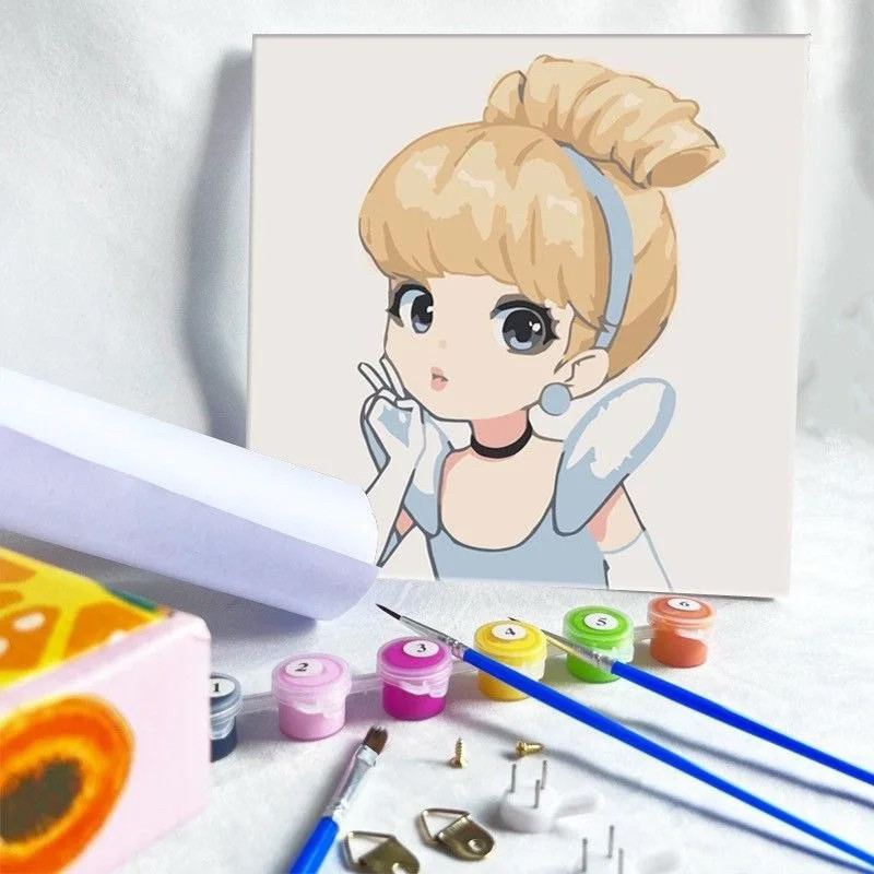 

[READY STOCK] Painting By Number Children Canvas / Set Kanvas Lukis Anak