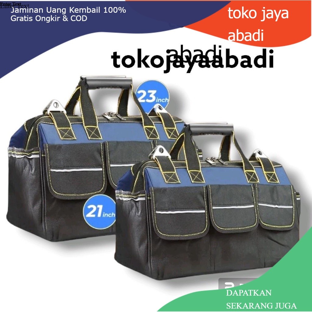 

Tas perkakas tukang storage tool bag toolbag waterproof 23" dan 21 inch