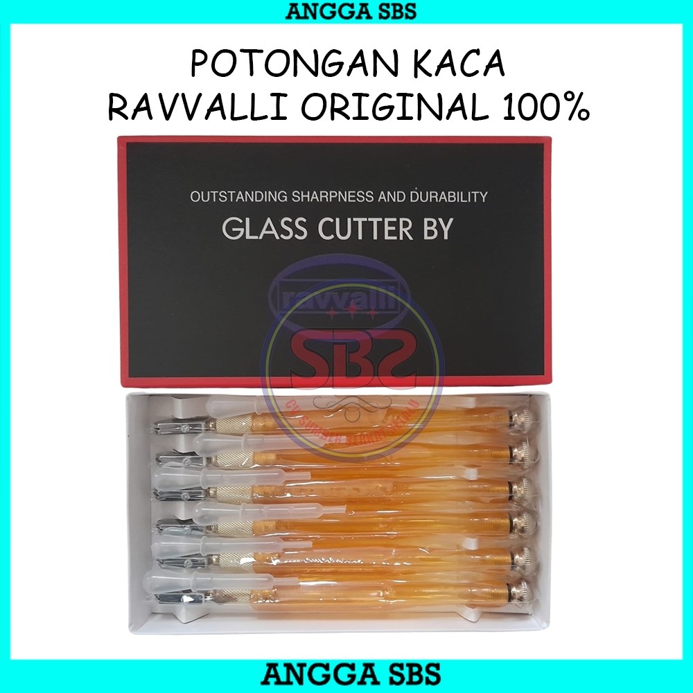 RAVVALLI Pemotong Kaca Ravvalli Original Asli Alat Pemotong Kaca Original Murah Glass Cutter Pisau K