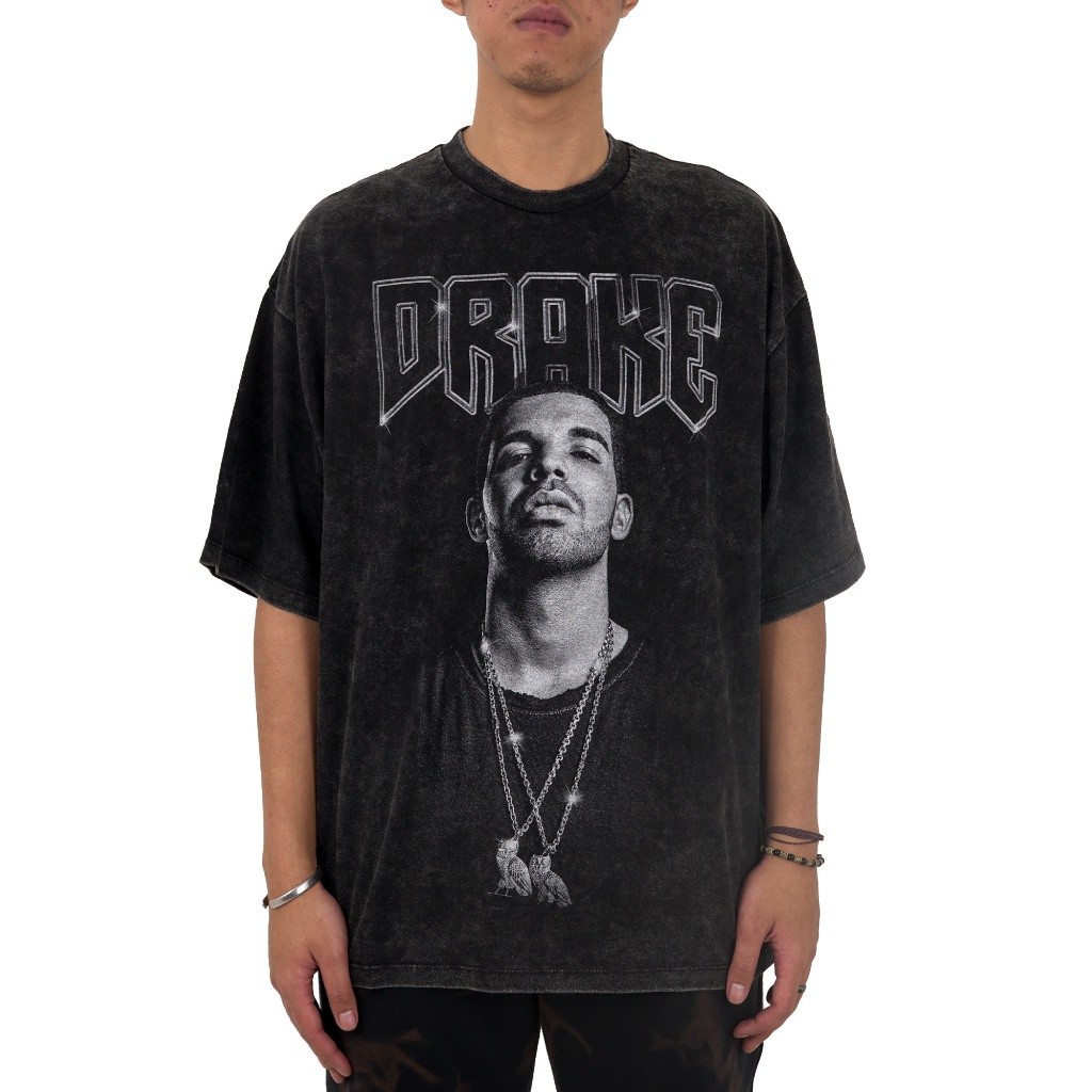 COD Toxic1805 Vintage Drake Washing Oversize Tee T-Shirt Kaos /