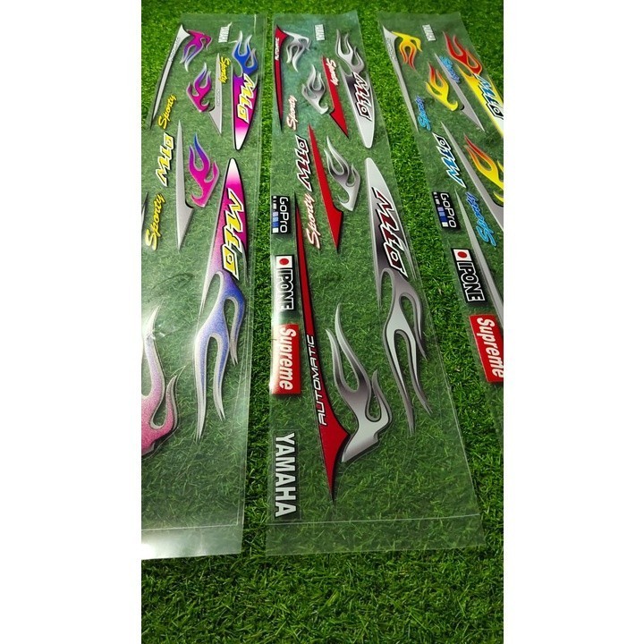 Striping Mio Thailand | Striping Motor Yamaha Mio Sporty Api Transparan | Stiker Mio Smile Variasi T