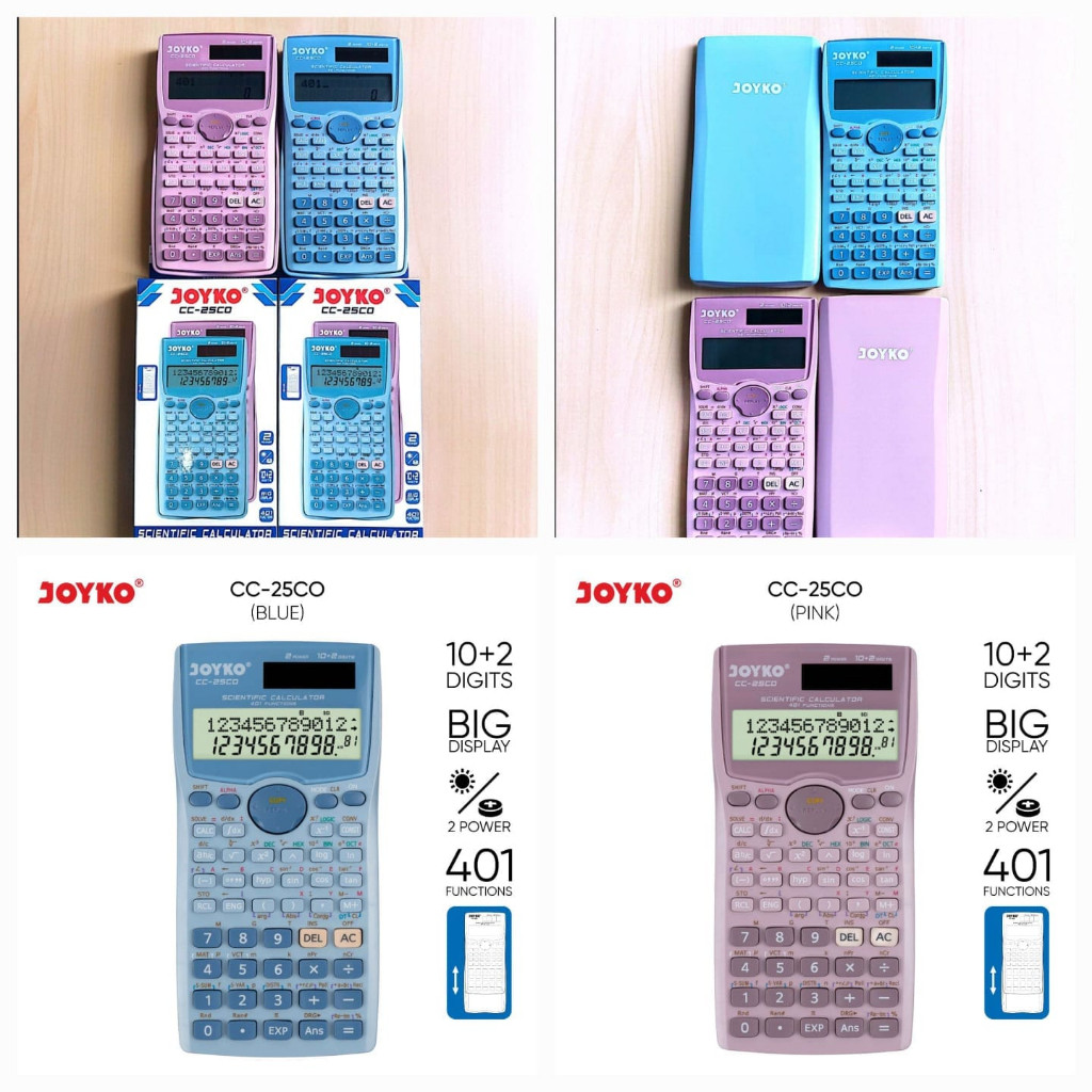 

Calculator Kalkulator Joyko CC-25CO Scientific 401 Functions