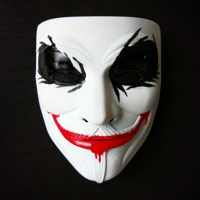 ✔WY.SY✔ - TERLARIS Topeng Halloween Custom Vendetta Annonymous Joker premium