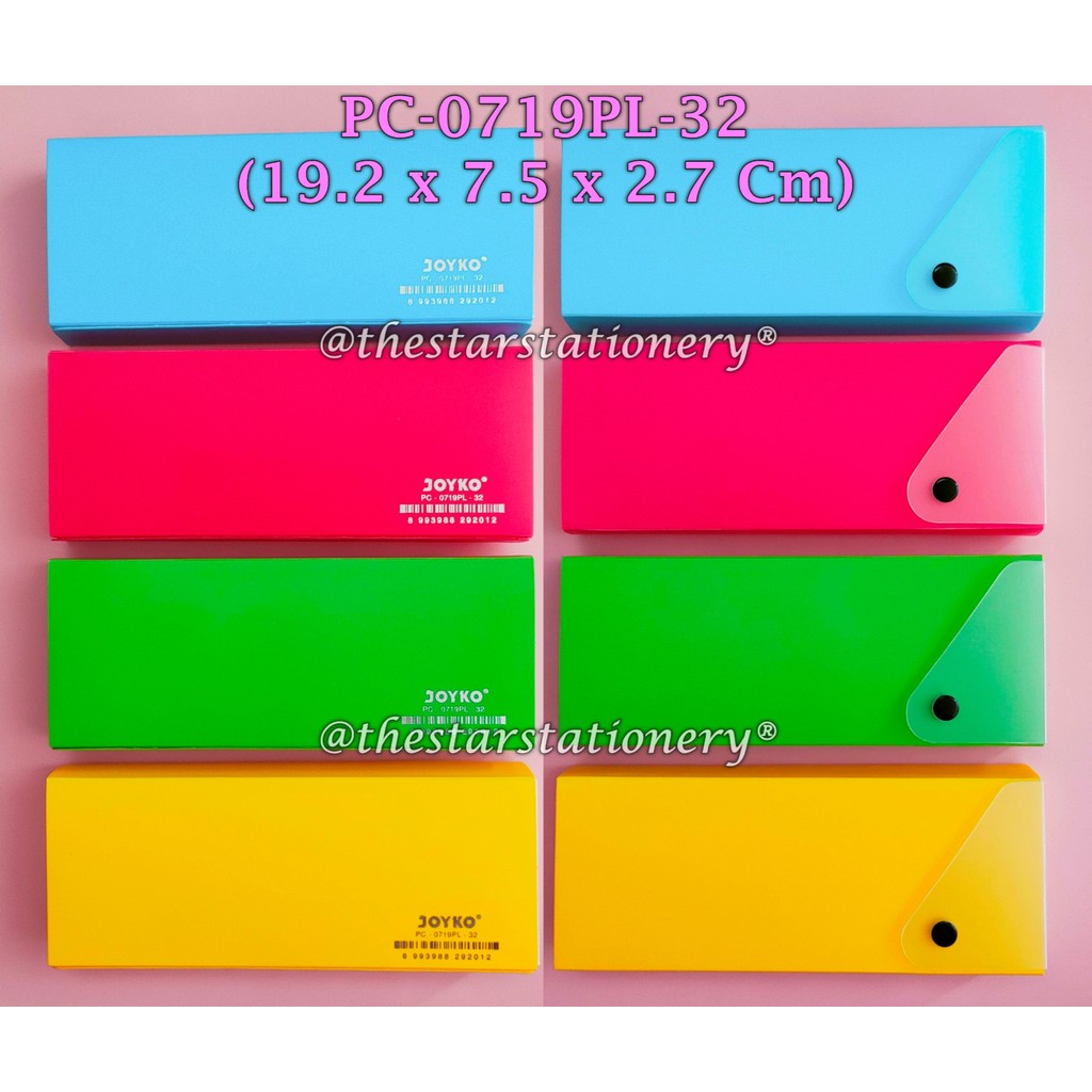 

(1 Biji) GROSIR Kotak Pensil Joyko PC-0719PL-32 / Tempat Pensil Joyko 19.2* 7.5* 2.7 Cm
