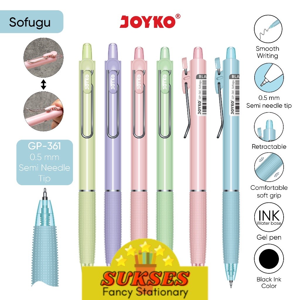 

Gel Pen Pulpen Pena Joyko GP-361 Sofugu Gel 0.5 mm