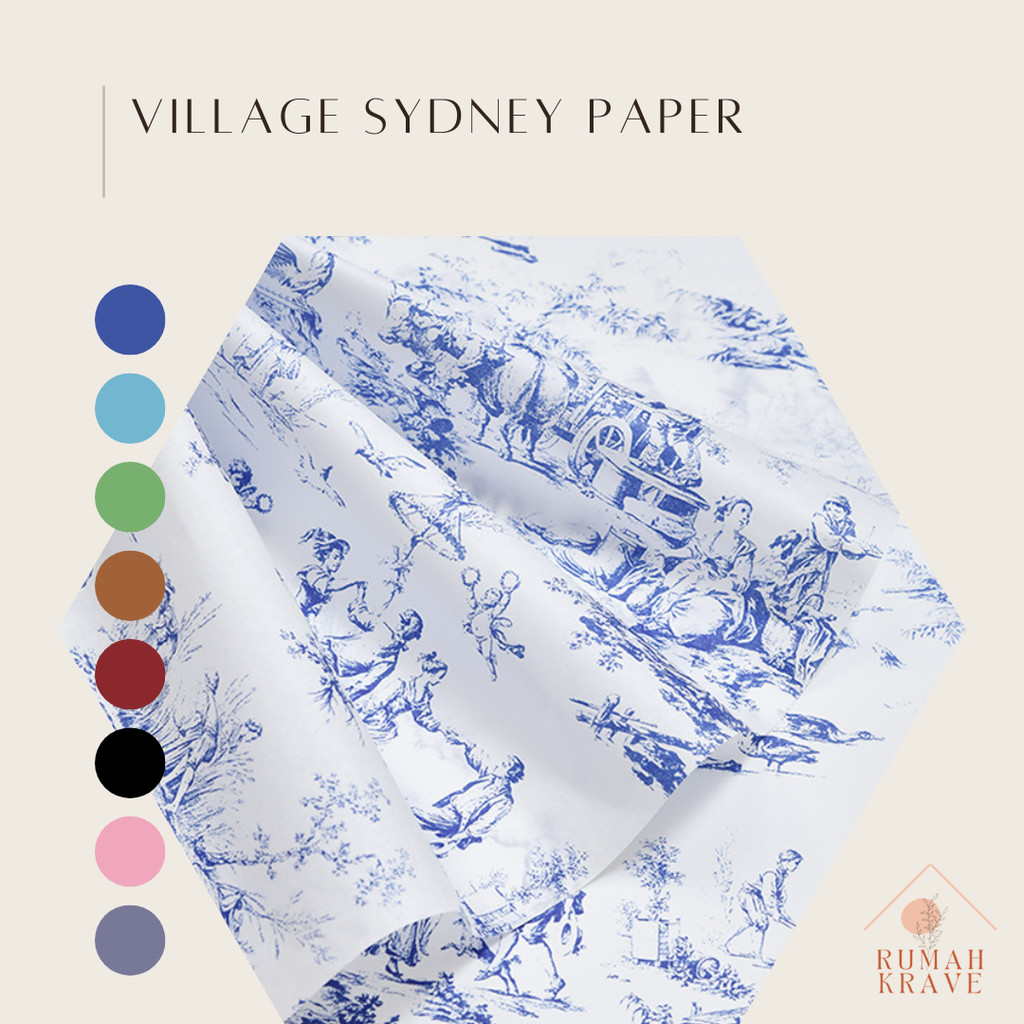 

RUMAH KRAVE - Village Sydney Paper Kertas Tissue Pembungkus Kado Buket