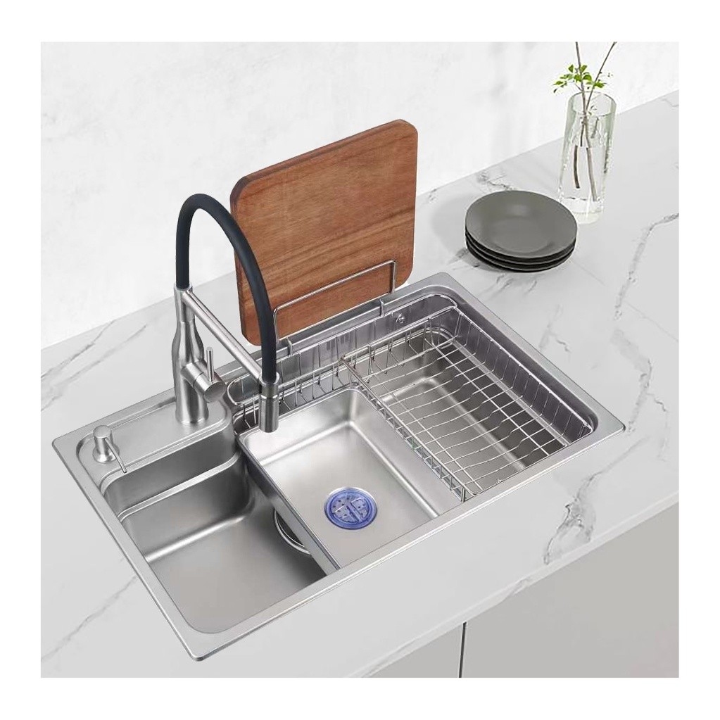 Motel Unique Products Mold Hot Press Silver Fregadero De New Cocina Washbasin Stainless Steel Kitche