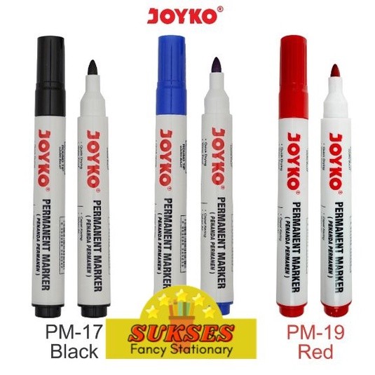 

Joyko Permanent Marker Spidol Permanen Round Pm 17-19