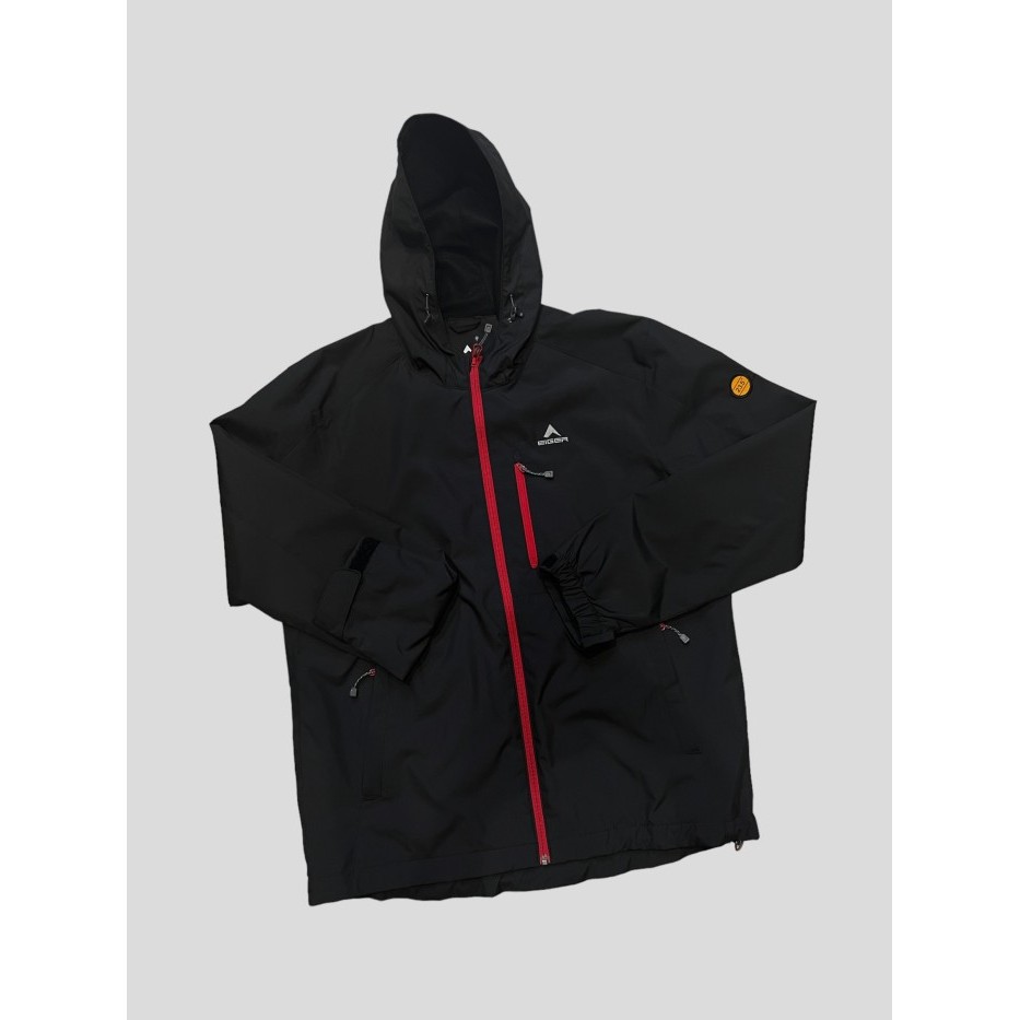 ✨TERLARIS - Jacket Pria  Perseverance Navy Black  Windbreaker - Hitam, L