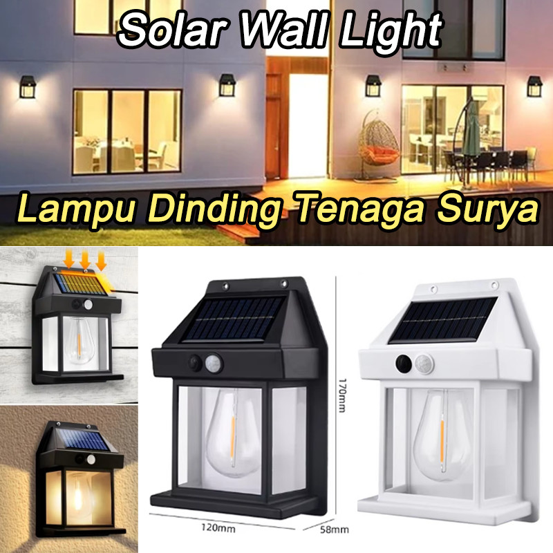 YMJR2025 Lampu Dinding Tenaga Surya Tenaga Surya Anti Air Lampu Hias Dinding Outdoor Lampu Lampu