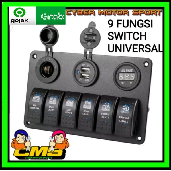 Saklar mobil universal. paket Saklar lampu . saklar foglamp. sakalar