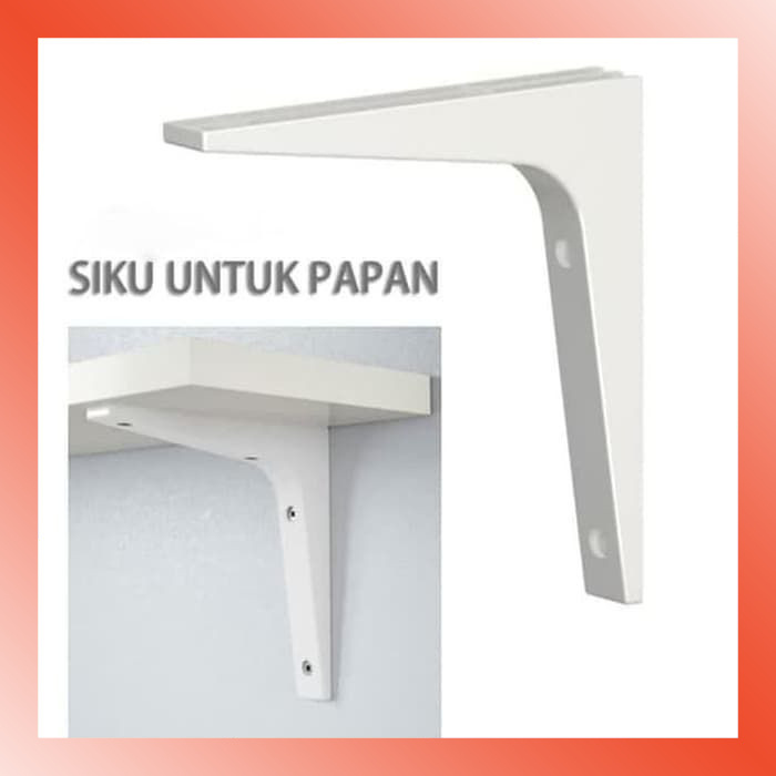 LAMMORO > AR45 Braket Siku L Bracket L Papan Kayu Braket Dinding Penyangga Papan Rak 16A2