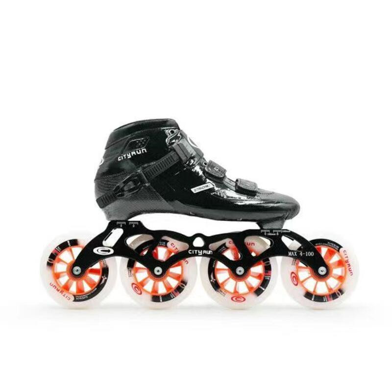 Carbon Fiber Smooth Surface CITYRUN Vulcan Adults Inline Speed Skates for Daily Street Road Track Ra