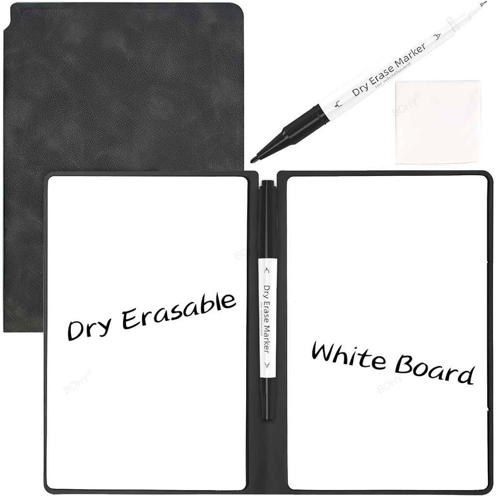 

A5 Portable Magic Reusable Whiteboard Notebook Weekly Planner Stylish Office Notebooks Memo Whiteboard with Pen Erasing Clot