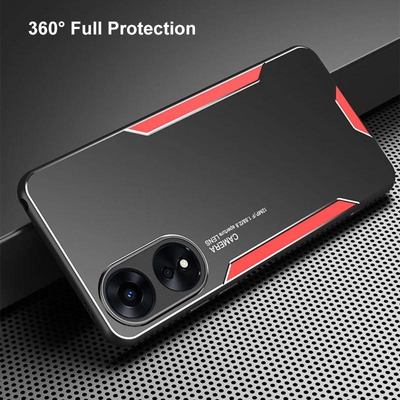 Metal Phone casing OPPO A18 A38 A60 A3X A3 Pro OPPO A58 A78 4G A98 5G OPPO A97 A58X Back cover Matte