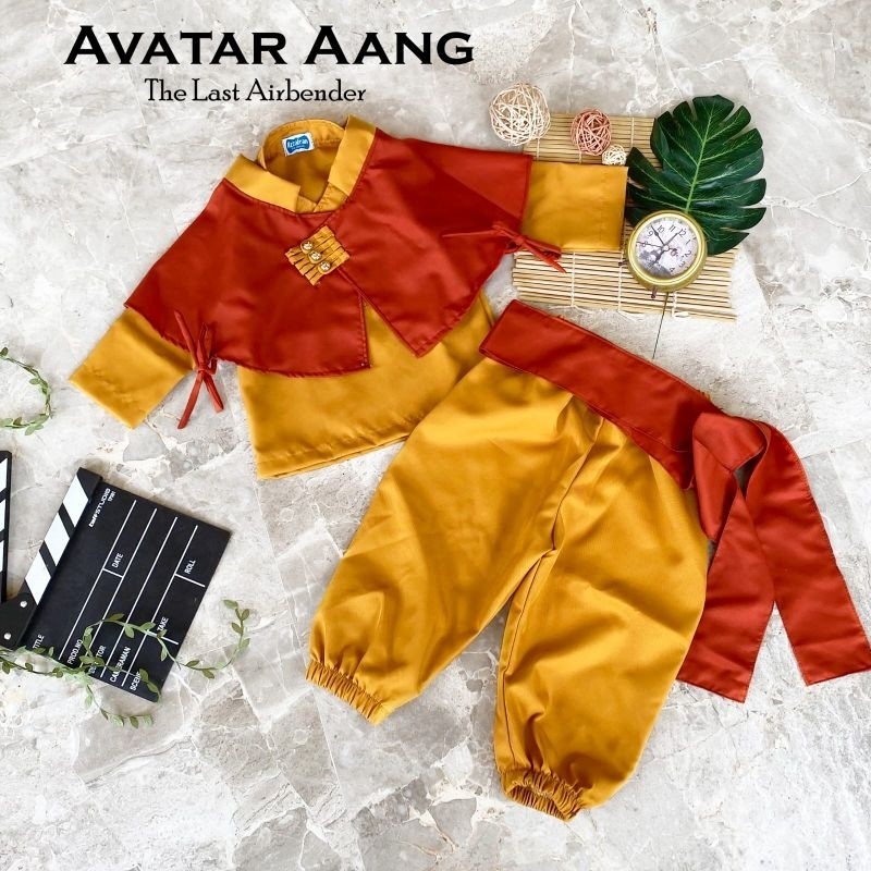 avatar Aang cosplay/costume avatar Aang/kostum avatar Aang/kostum anak cowok