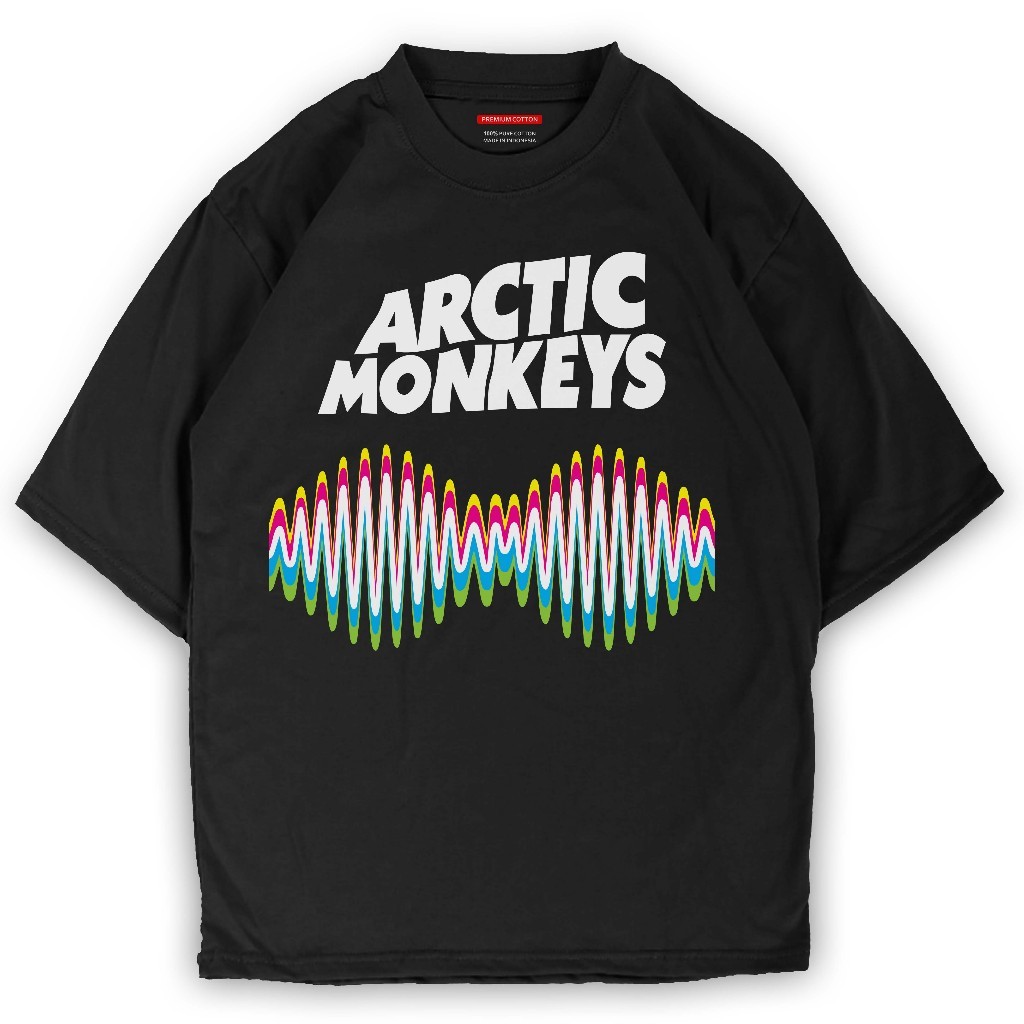 BAJU KAOS PRIA ARCTIC MONKEYS LOGO TSHIRT BAND Indie post punk revival rock psikedelis