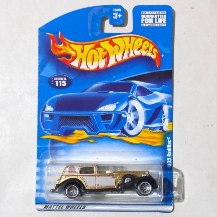 EL99 HW Hot Wheels 1935 35 Cadillac Classic Caddy gold putih 2001