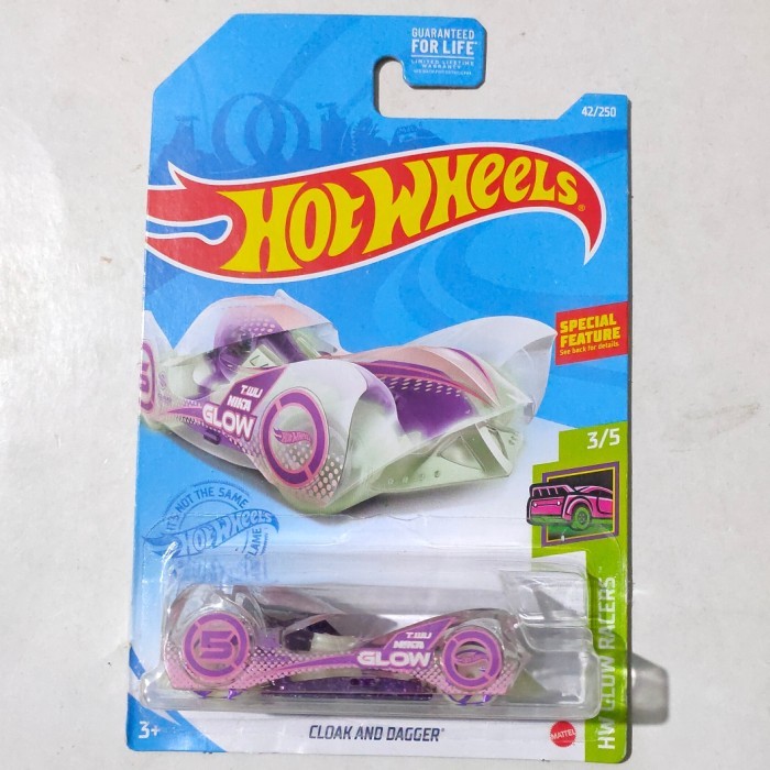 EL99 HW Hot Wheels Cloak and Dagger Glow in the Dark 2021 Glow Racers