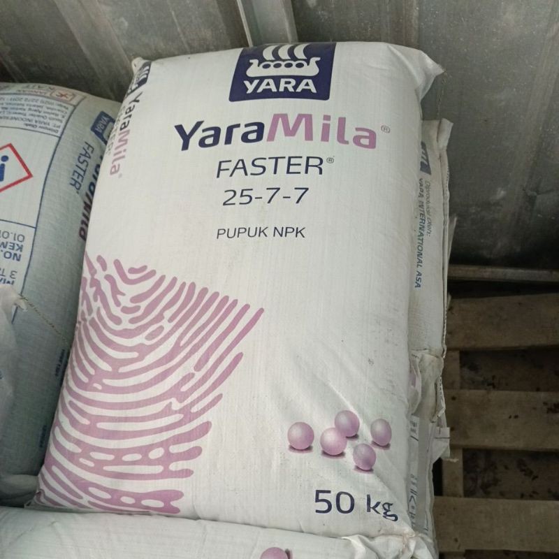 Pupuk NPK YARAmila FASTER 25-7-7 refill 1 kg