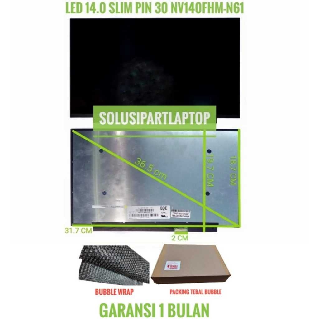 LED 14.0 SLIM PIN 30 NV140FHM-N61 NV140FHM-N38 NV140FHM-N3B