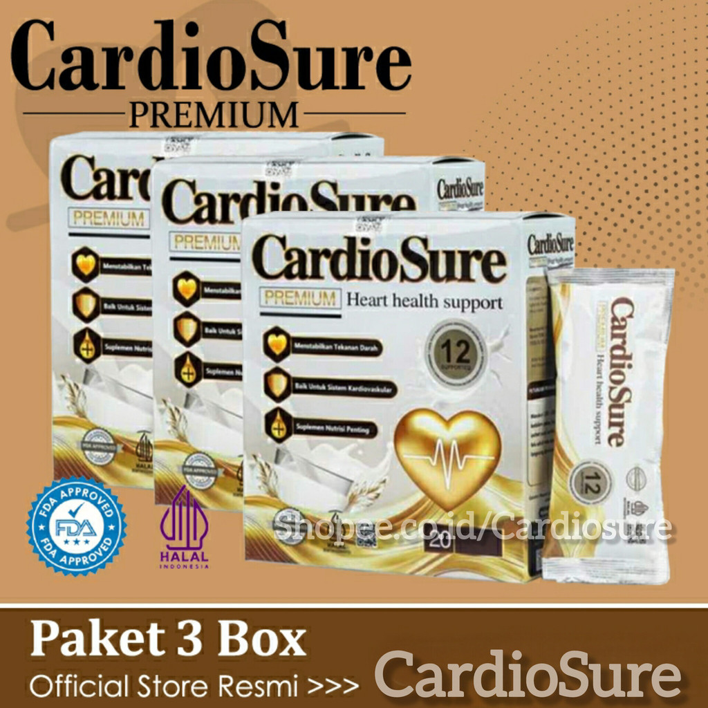 

CardioSure Official Store ® Paket Pay Day 3 Box Susu Herbal Atasi Hipertensi, Jantung, Stroke