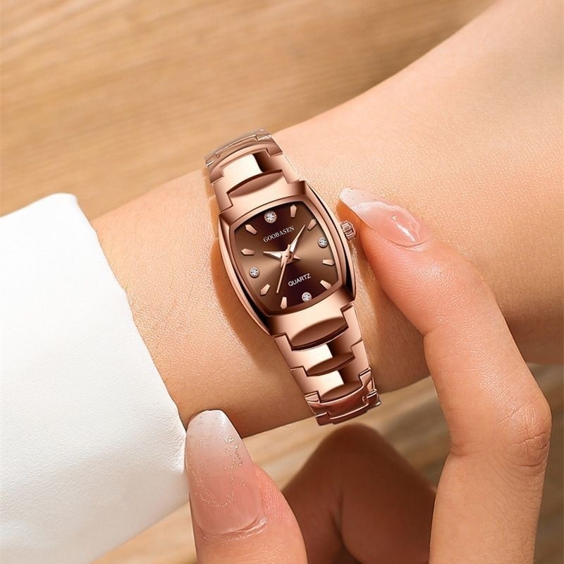 

Guberson Jam Tangan Wanita Baru Tahan Air Bercahaya Gaya Korea Elegan Jam Tangan Kalender