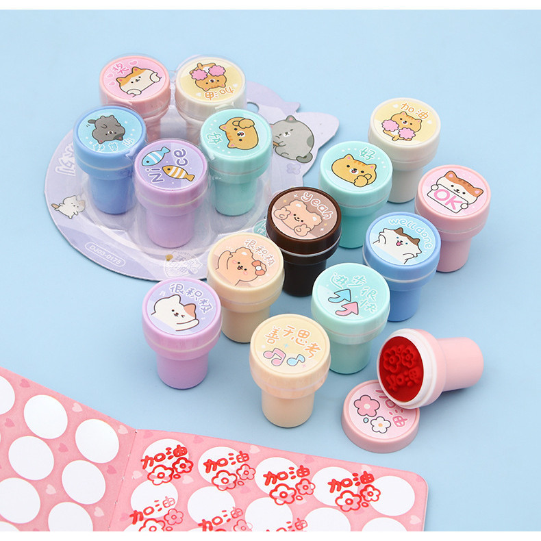 

STEMPEL KARTUN ISI 5 PCS / MAINAN ANAK KARAKTER KARTUN LUCU KAWAII / STEMPEL TERMURAH