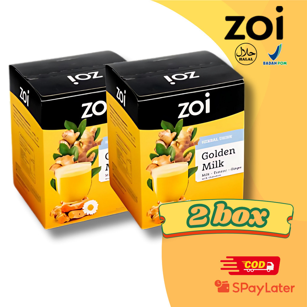 

[PAKET 2 BOX] ZOI GOLDEN MILK Perpaduan Herbal Terbaik Daya Tahan Tubuh Jahe Merah Kunyit