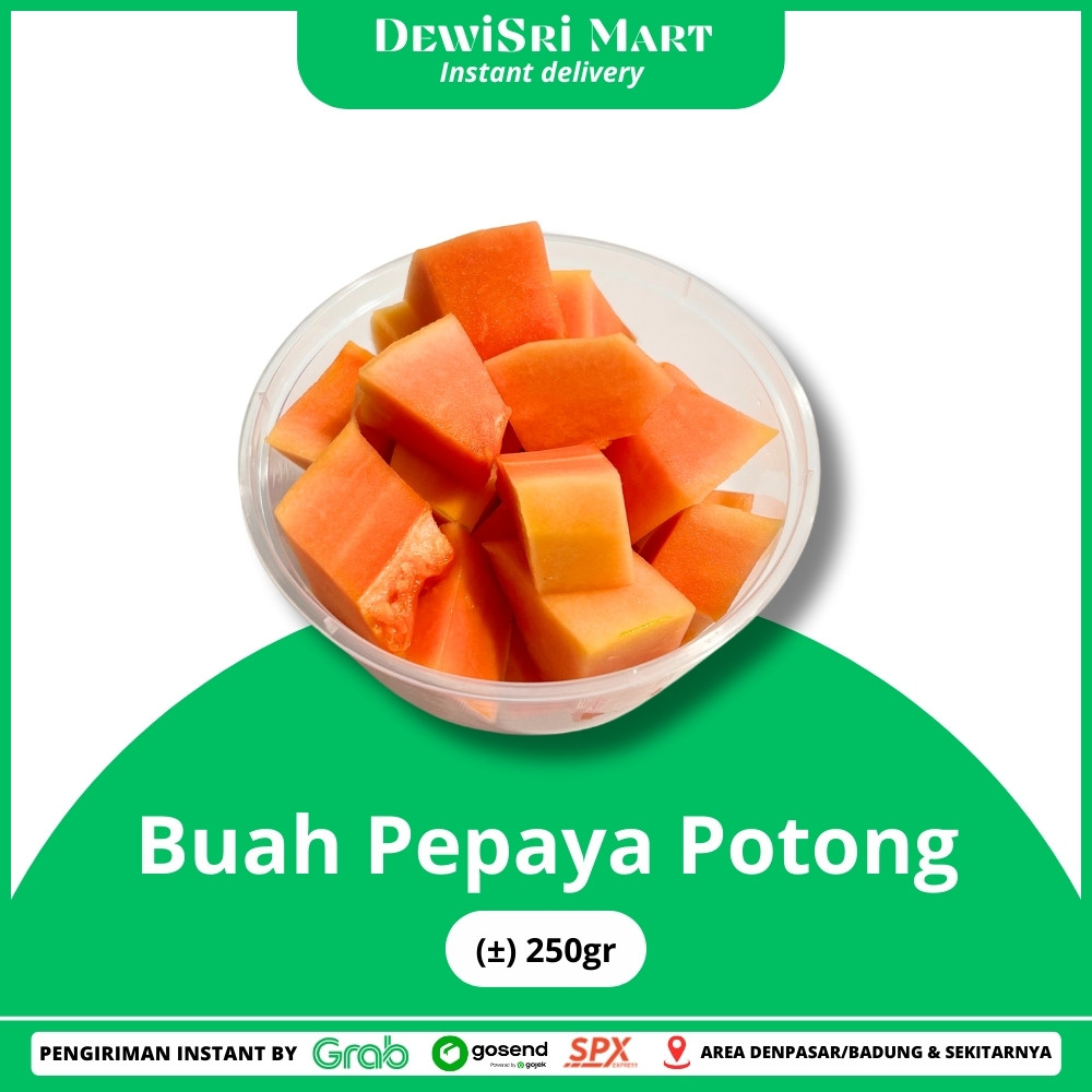 

New Buah Pepaya Potong (±) 250gr - Dewi Sri MartPremium