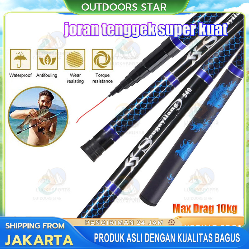 Joran Tegek 2.7M-7.2M Joran Pancing Fishing Pole Fishing Rod / joran tegek super kuat 10kg / tegek h