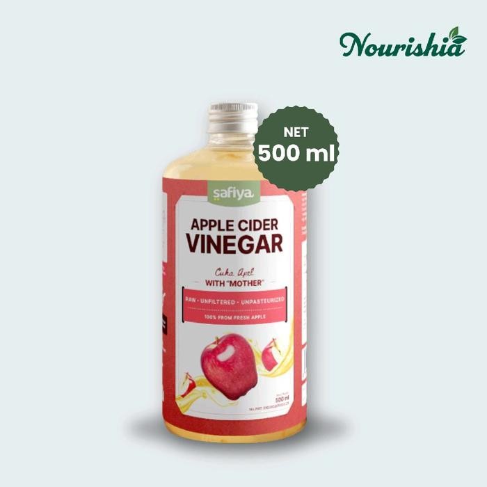 

Bundling 2pcs cuka apel 500ml atau 250ml Apple cider vinegar with mother - safiya - 500ml
