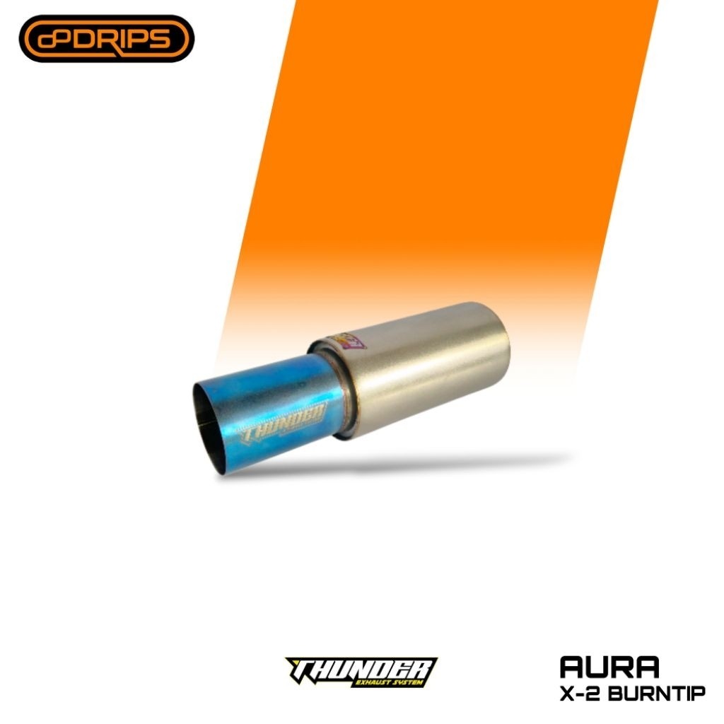 KNALPOT MOBIL THUNDER EXHAUST SYSTEM AURA X-2 BURNTIP SSS