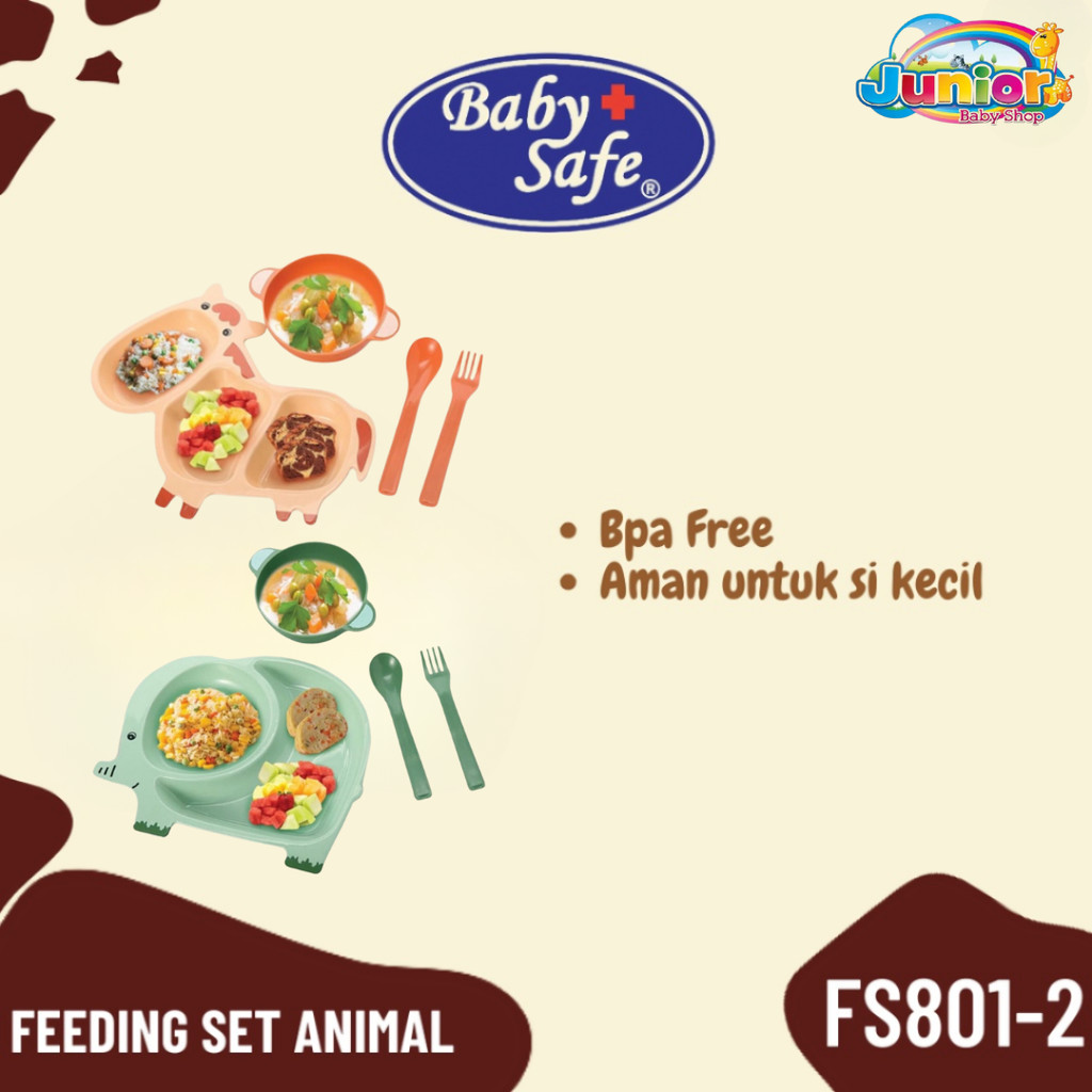 Baby Safe Feeding Set FS - Set Peralatan Makan Bayi