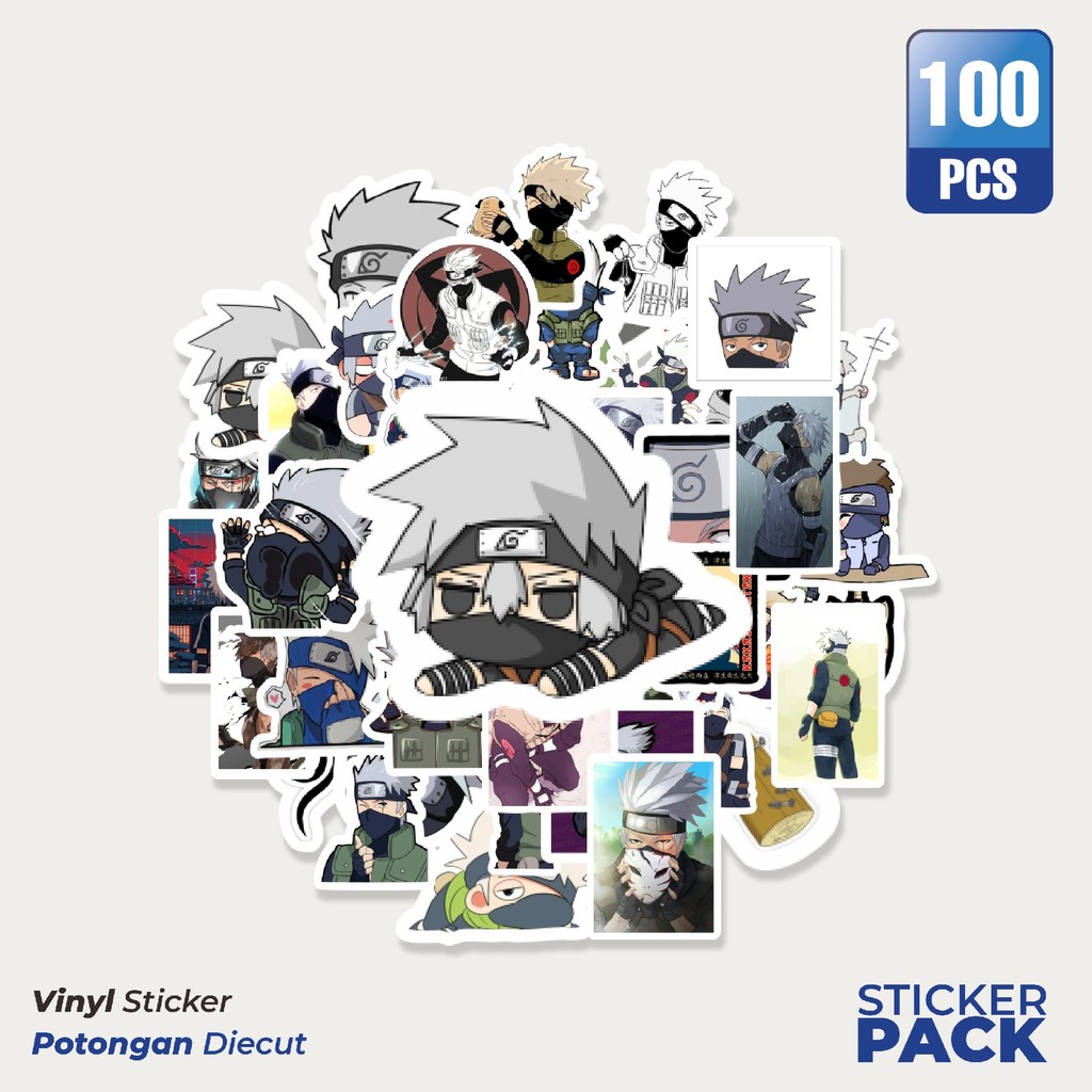

Stiker Vinyl Stiker Anime Hatake Kakashi Waterproof Aesthetic- Untuk Laptop, Motor, dan Helm - Paper Stationery Pack