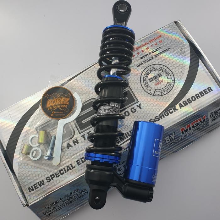 shock shockbreker tabung bawah yamaha lexi 290mm DBS 722 - Blue black, 300mm