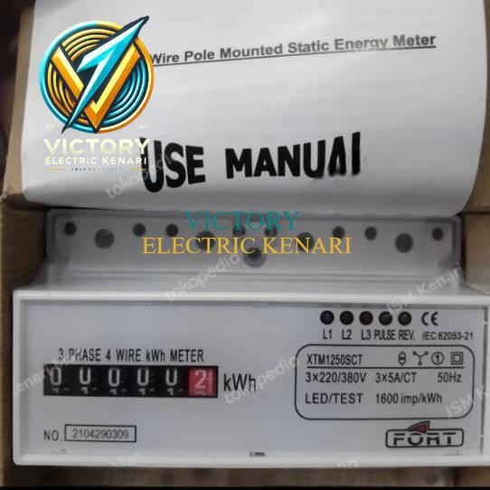 KWH Meter 3 Phase Analog Via CT CTM1250SCT Fort