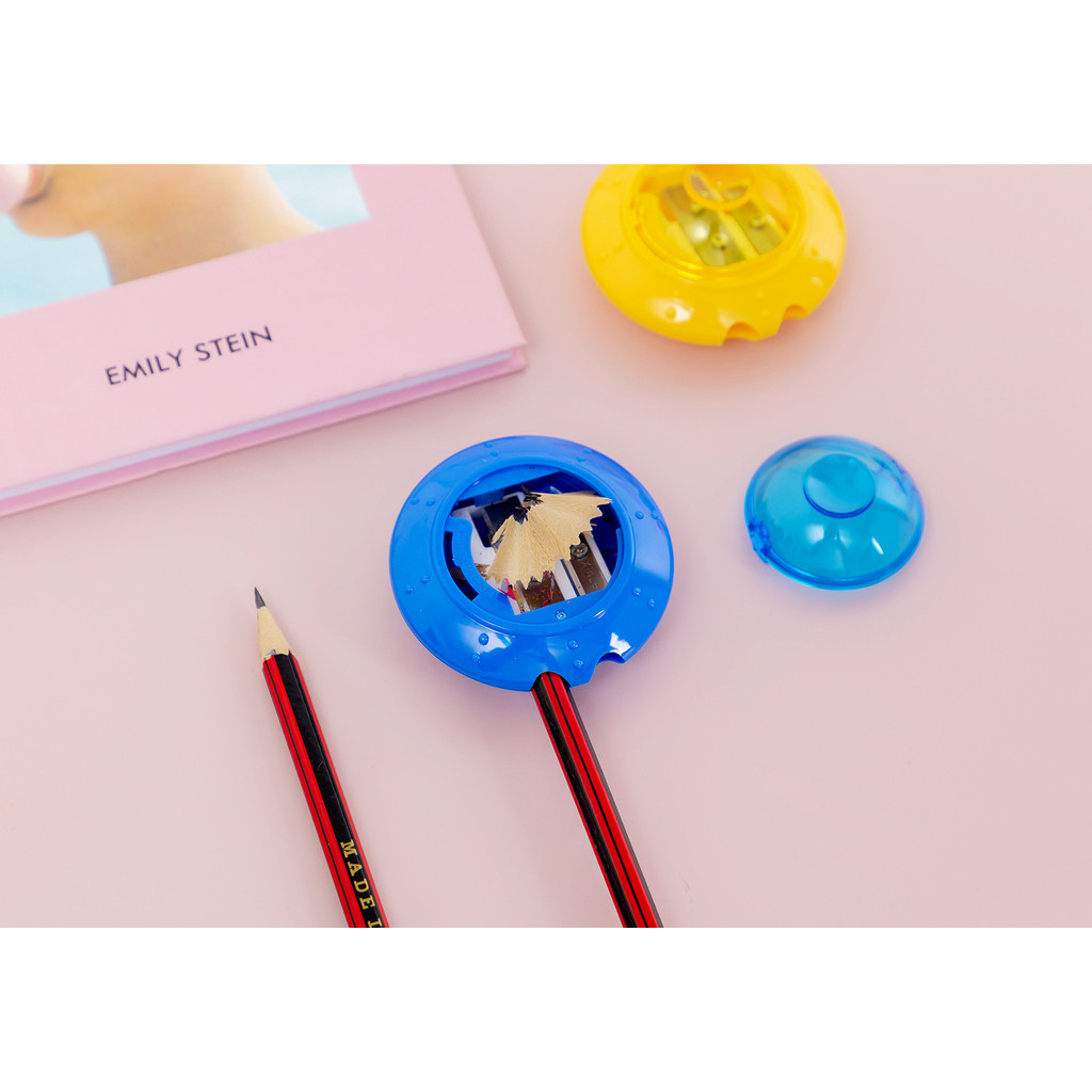 

Ellen Brook 1 PCS S ool Supplies Cute UFO Double Hole Sharpener For Pencil Office Creative Stationery Item