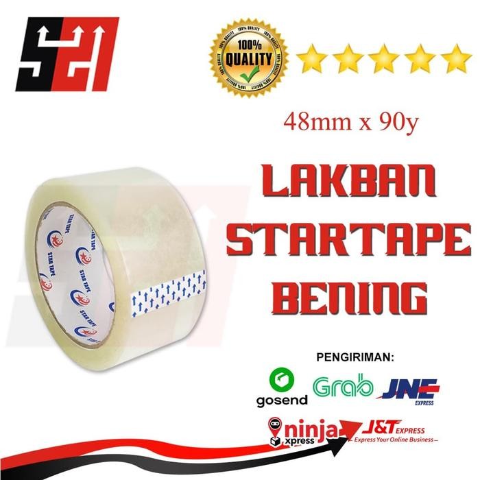 

f z e Lakban Bening Star Tape 48mmx90y TermurahNG