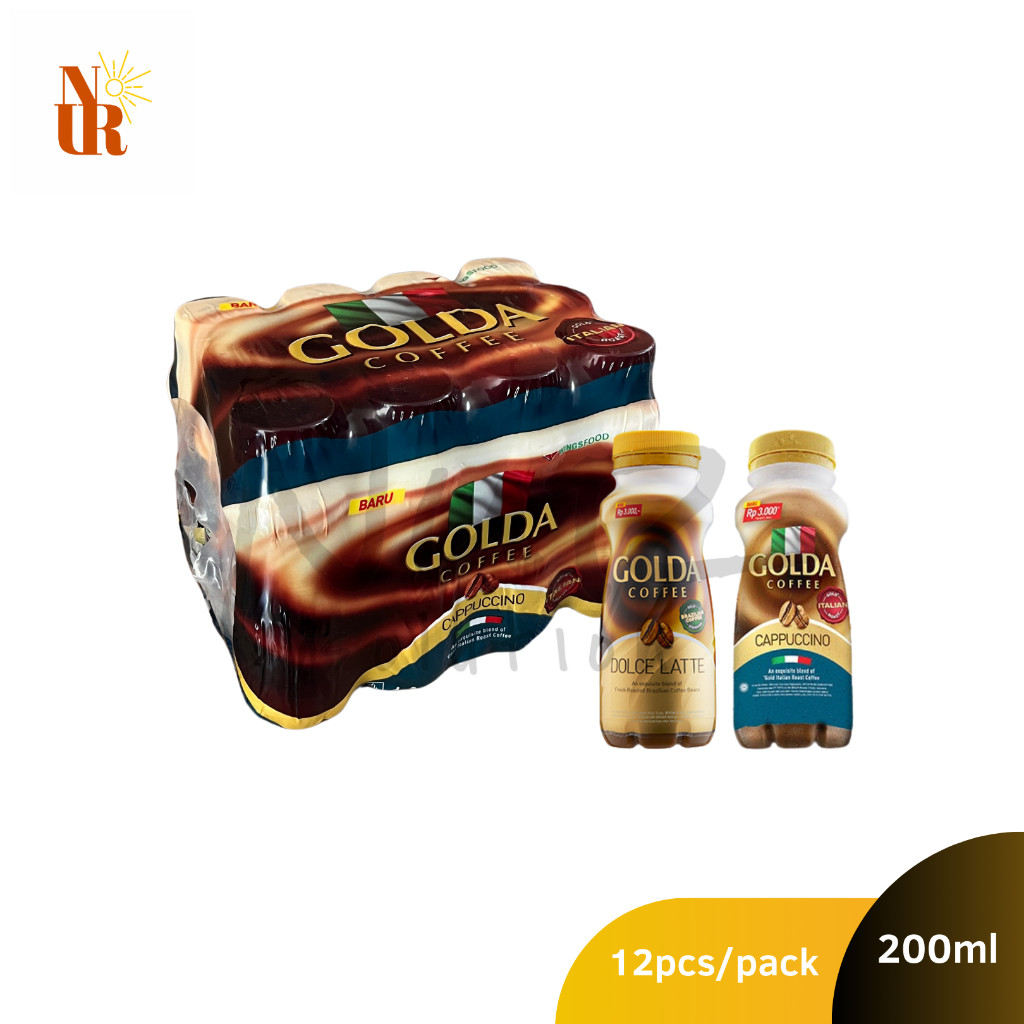 

Golda Kopi RTD Botol PET 200ml x 12pcs [Karton/Pack] / Kopi Siap Minum