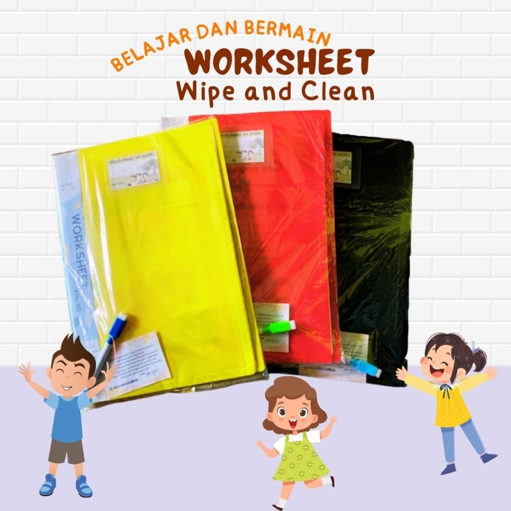 

Worksheet Anak PAUD TK Buku Bisa Dihapus Edukasi Lembar Kerja Anak Activity Aktifitas Wipe Clean