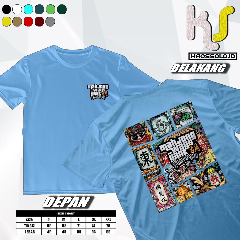 Kaossolo.Id- Kaos Mahjong Ways Gank - Baju Game Online Slot Mahjong Ways Pg Soft