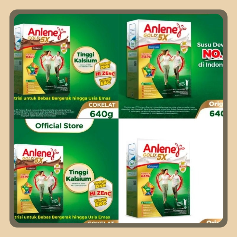 

Anlene Gold 5X 850gr / Susu Anlene / Susu Nutrisi Tulang, Sendi & Otot