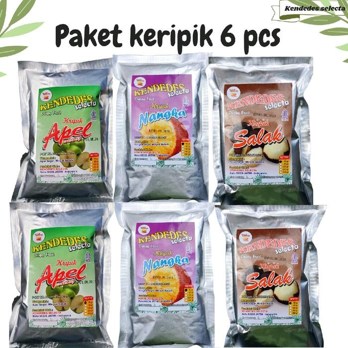 

PAKET HEMAT MEDIUM KERIPIK BUAH 50GR APEL, NANGKA, SALAK 6 PCS