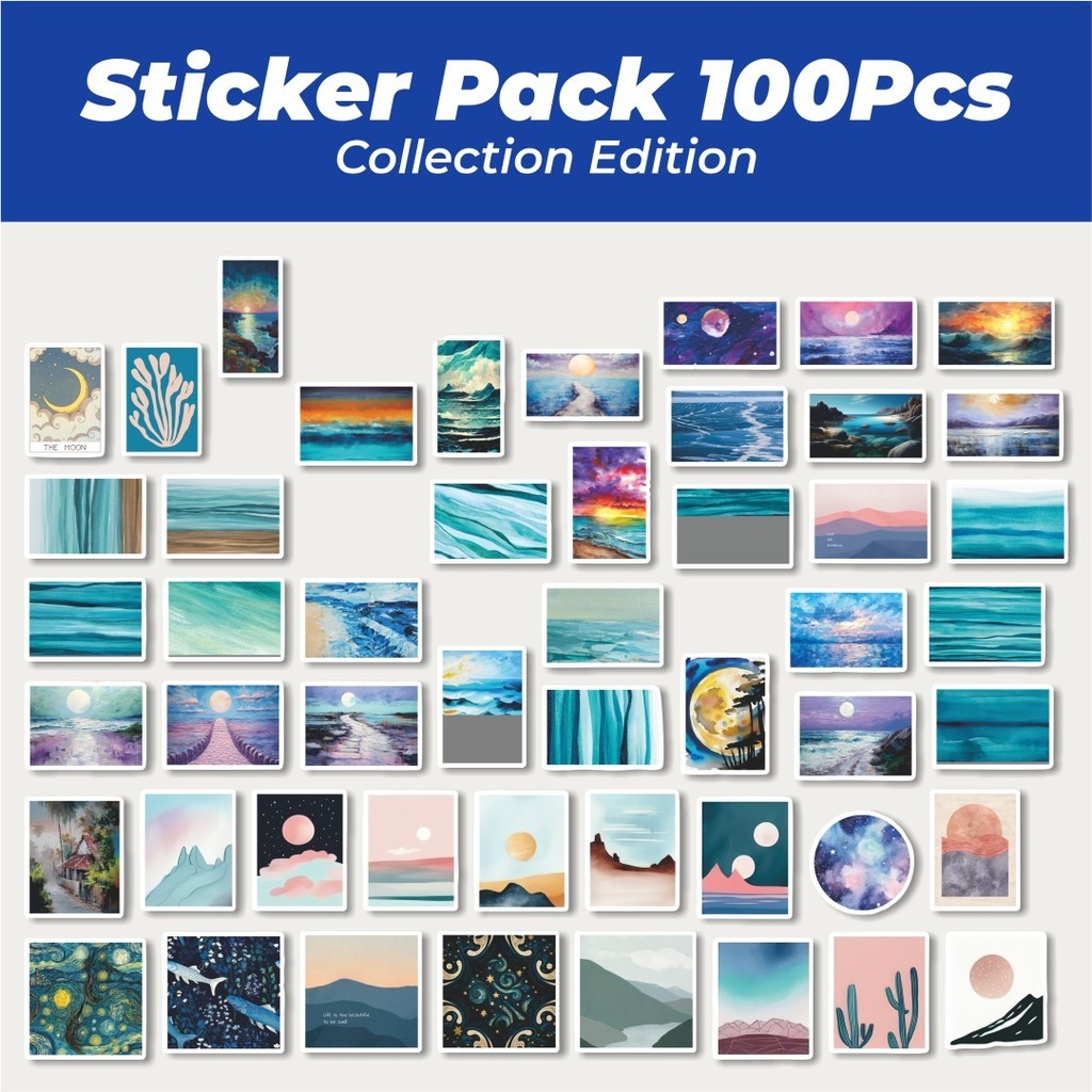 

Hot Sticker Lukisan Cat Minyak Sticker Lucu Anti Air Stikers Berperekat Waterproof Sticker Decal Buat Motor Helm Buku Journal Koper Casing HP Laptop Botol Minum