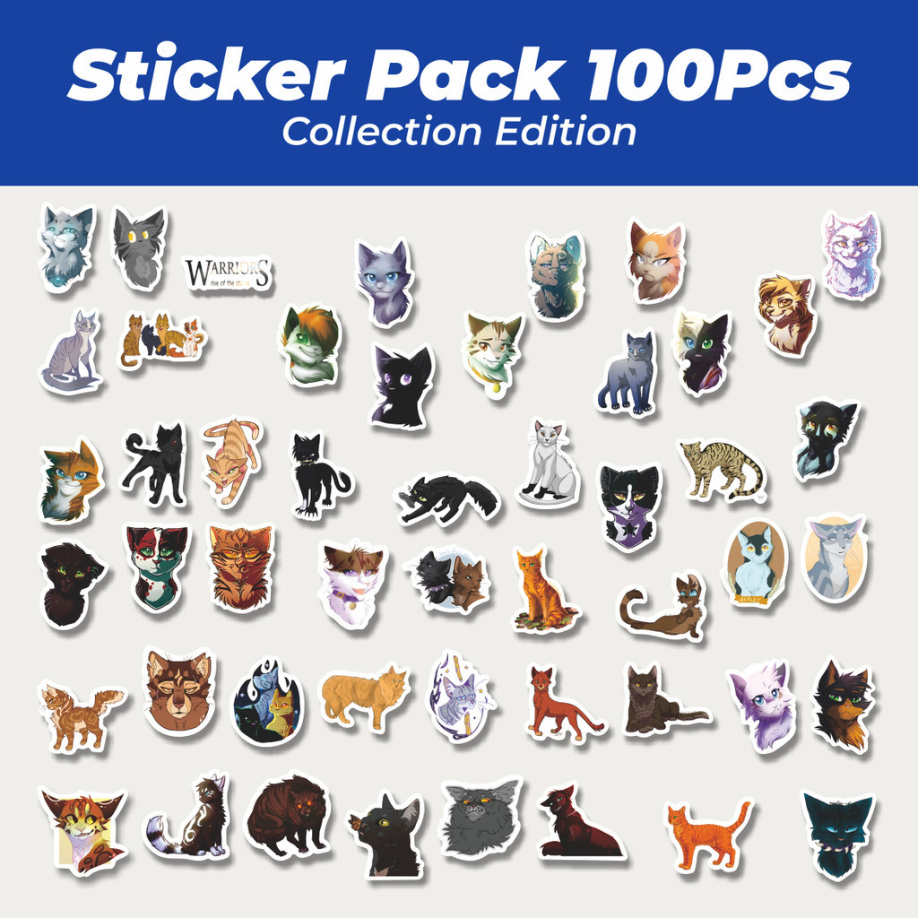 

Hot Stiker Hewan Warriors Cats [Prajurit Kucing] Lucu Anti Air Stikers Berperekat Waterproof Sticker Decal Buat Motor Helm Buku Journal Koper Casing HP Laptop Botol Minum