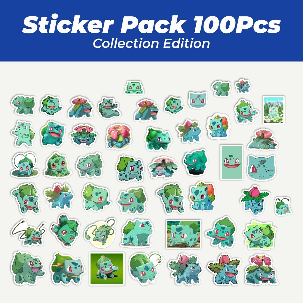

Hot Stiker Kartun Pokemon Bulbasaur Lucu Anti Air Stikers Berperekat Waterproof Sticker Decal Buat Motor Helm Buku Journal Koper Casing HP Laptop Botol Minum