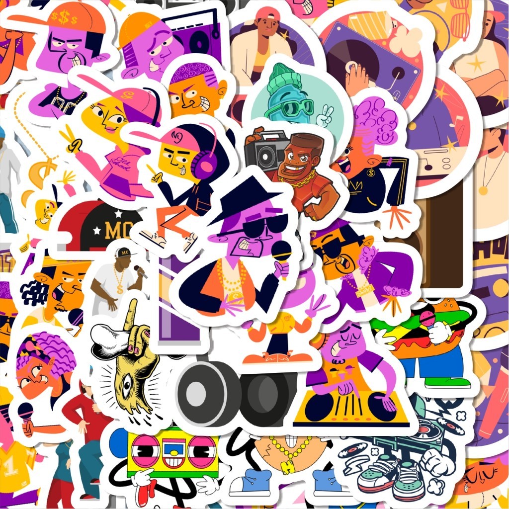 

100PCS Lucu Stiker Karakter Kartun Hip Hop Stiker Aesthetic Stiker Anti Air Stikers Berperekat Waterproof sticker decal buat Motor Helm Buku Journal Koper Casing HP Laptop Botol Minum Hadiah anak