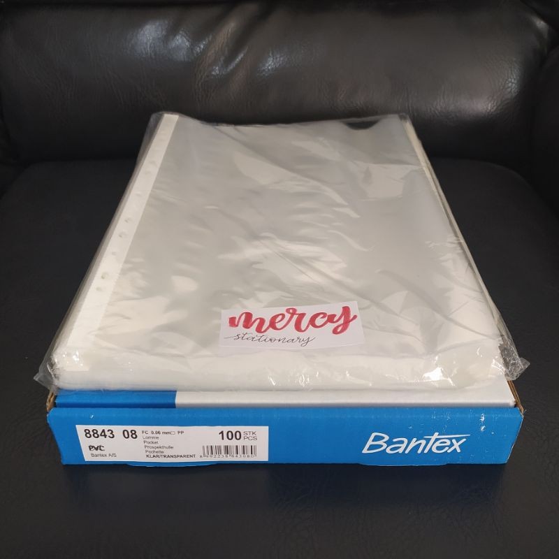 

100 Pcs - Pocket Bantex Folio F4 Clear 8843 - isi 100 pcs