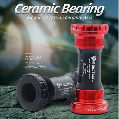 bb ceramic KACTUS BSA24 BSA30 BSAdub c-bear speed bsa 24 30 dub bottom - BSA24, BLACK